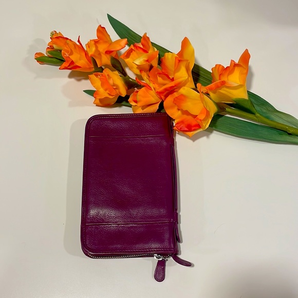 Eggplant Travel Wallet - Picture 2 of 3